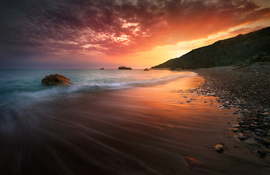sunset at the beach